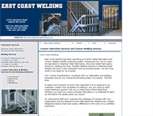 Tablet Screenshot of eastcoastwelding.com